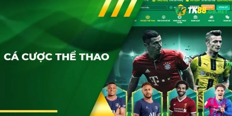 Giao diện sảnh cược thể thao TK88 được thiết kế tối ưu